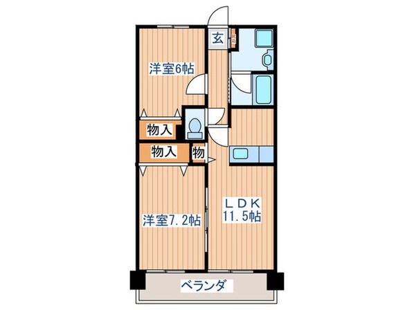 ドエル多賀城の物件間取画像